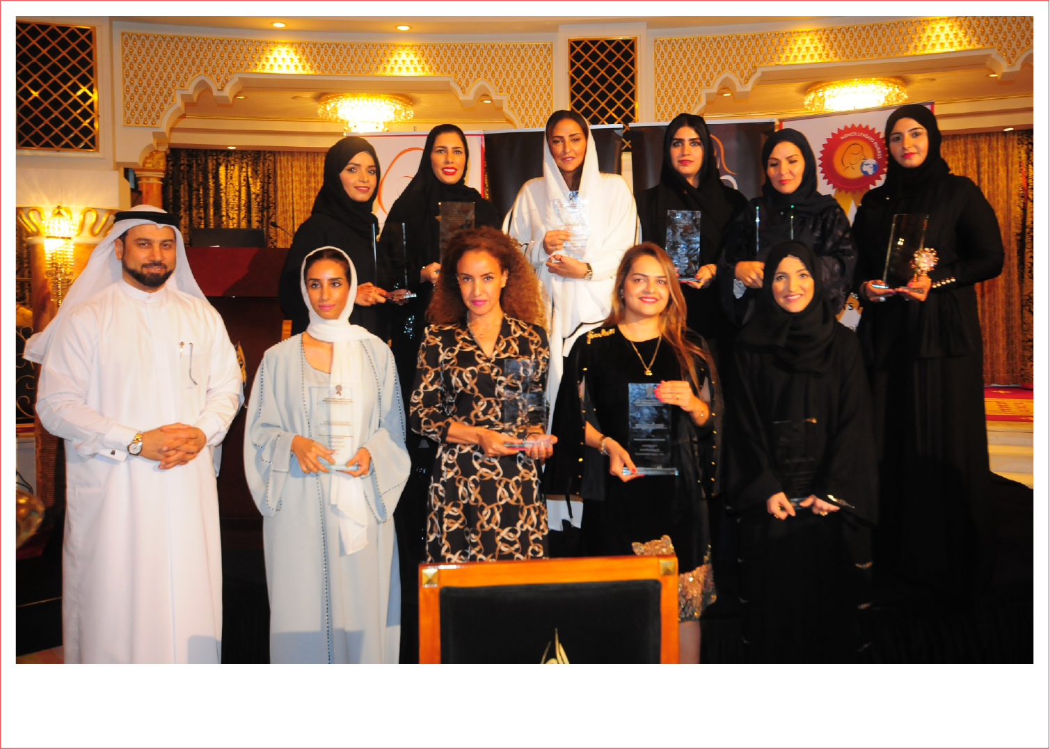 Group of honourees with awards at the ceremony